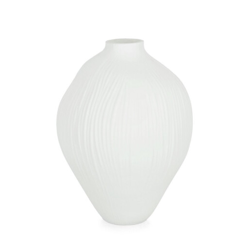 Vaza flori sticla alb Lyder Ø17x22h