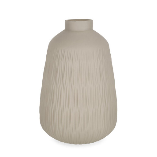 Vaza flori sticla bej Lyder Ø21x32h