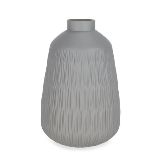 Vaza flori sticla gri Lyder Ø21x32h