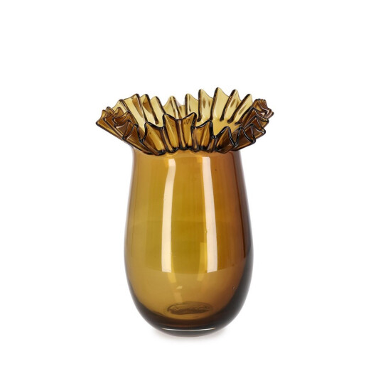 Vaza flori sticla maro Thalya Ø20x26h