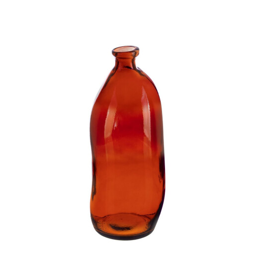 Vaza flori sticla rosie Loopy Ø13x35h
