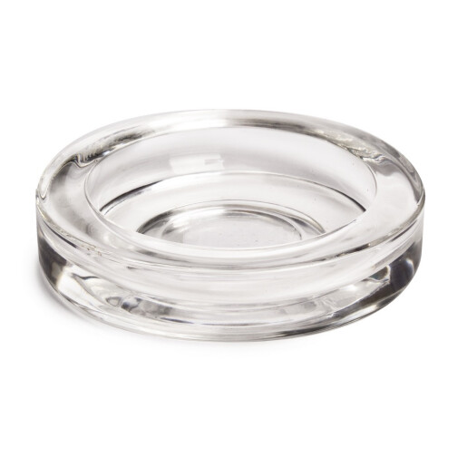 Suport lumanare sticla transparenta Ø16x2,5h