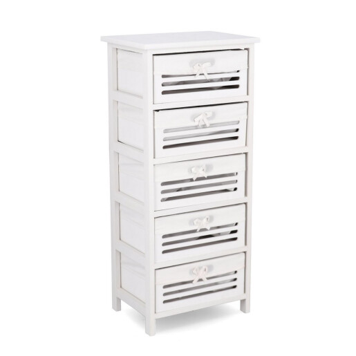 Comoda lemn alb Leny 40x29x90h