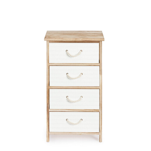 Comoda lemn alb maro Yvette 40x29x73h