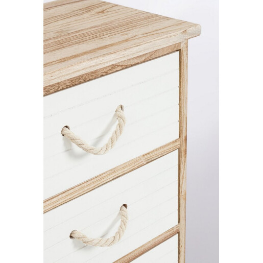 Comoda lemn mdf alb maro Yvette 40x29x90h