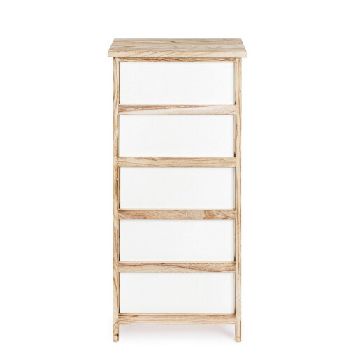 Comoda lemn mdf alb maro Yvette 40x29x90h