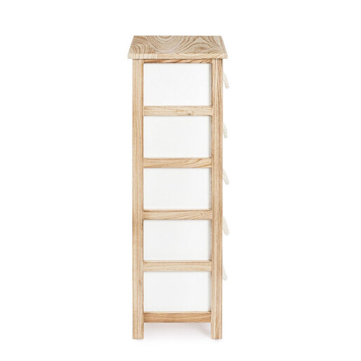 Comoda lemn mdf alb maro Yvette 40x29x90h