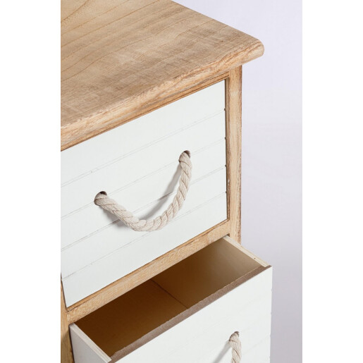 Comoda lemn alb maro Yvette 26x32x62h