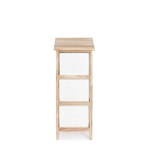 Comoda lemn alb maro Yvette 26x32x62h