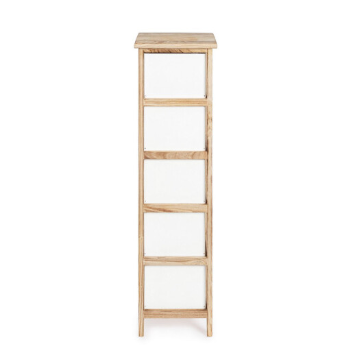 Comoda lemn alb maro Yvette 26x32x98h