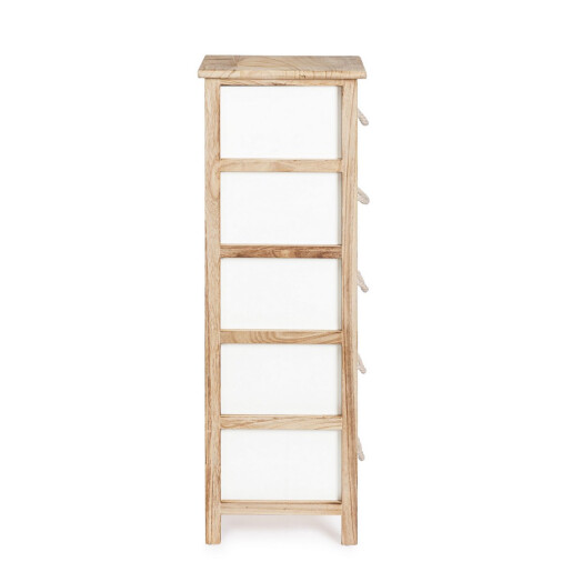 Comoda lemn alb maro Yvette 26x32x98h