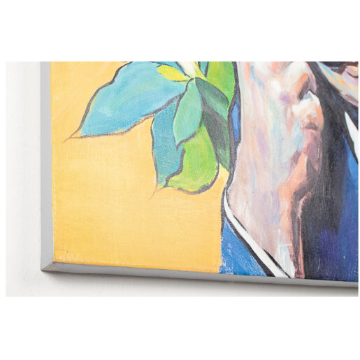 Tablou pictat in ulei canvas Village 100x2.8x100 cm