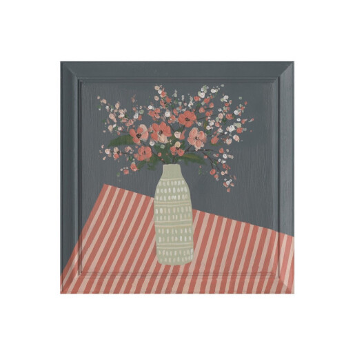 Tablou decorativ multicolor Flowers 50x2,3x50h