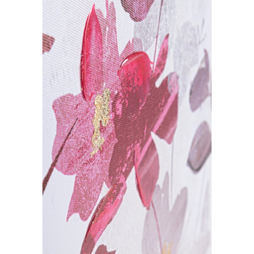 Tablou pe panza pictat in ulei Flowers 122.5 cm x 4.5 cm x 82.5 h