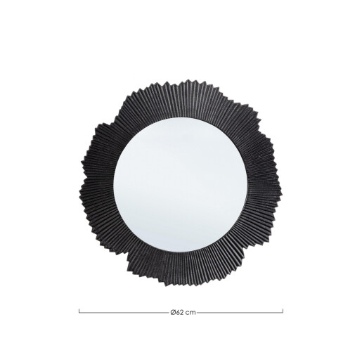Oglinda perete otel negru Yamir 62x2 cm