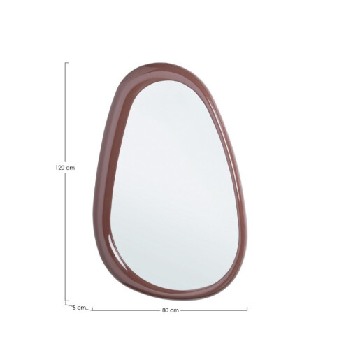 Oglinda perete rama poliuretan maro brick Otilia 80x5x120h