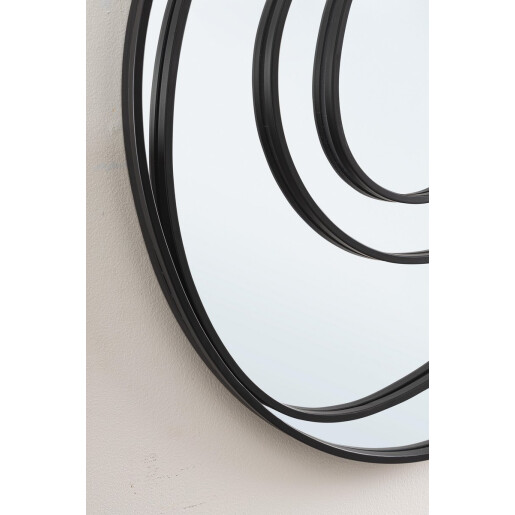 Oglinda perete otel negru Archie 72x3x80 cm
