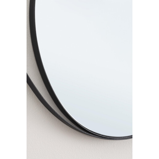 Oglinda perete otel negru Yasline 65x2 cm