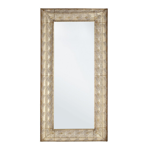 Oglinda perete metal auriu Larjam 70x6.5x140.5 cm