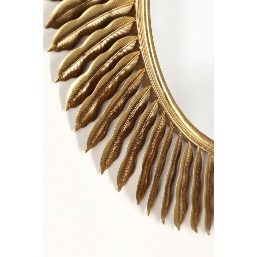 Oglinda perete metal auriu Safi 60x3.5 cm