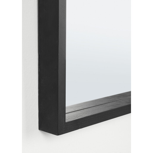 Oglinda perete lemn negru Tiziano 52x5x52 cm