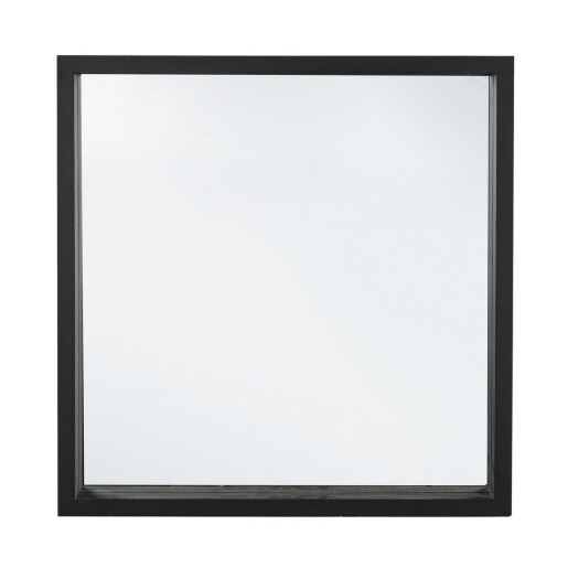 Oglinda perete lemn negru Tiziano 52x5x52 cm