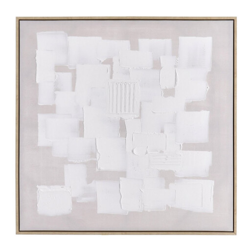 Tablou decorativ pictat manual pe canvas Texture 82,6x4,3x82,6h