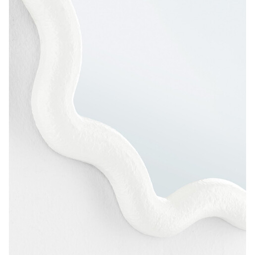 Oglinda perete rama sticla alba Creamy 36x2x36h