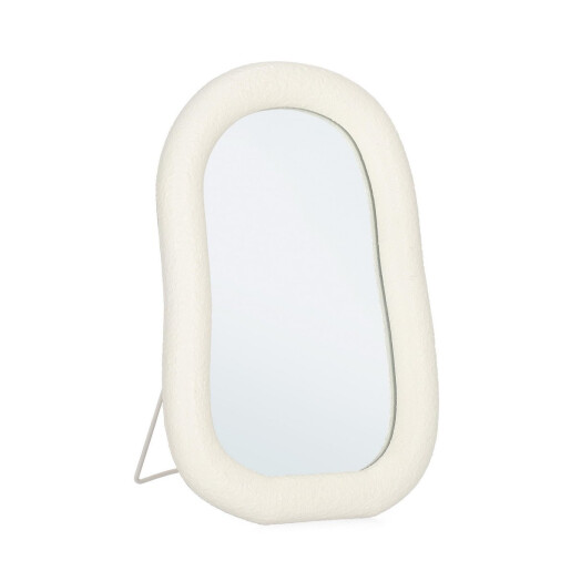 Oglinda masa rama sticla alba Creamy 20x3x30h