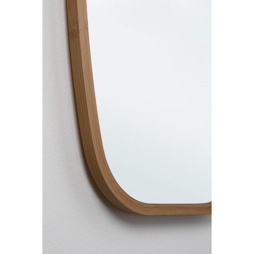 Oglinda perete bambus maro Desty 43.5x1.5x77 cm