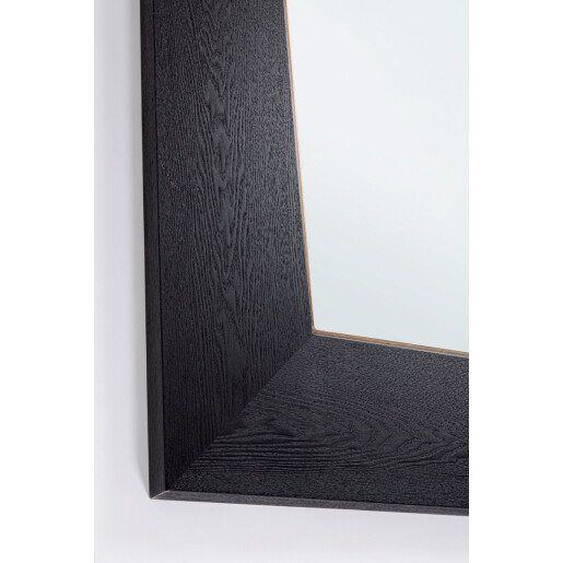 Oglinda perete lemn negru Mallow 139,5x4x139,5h
