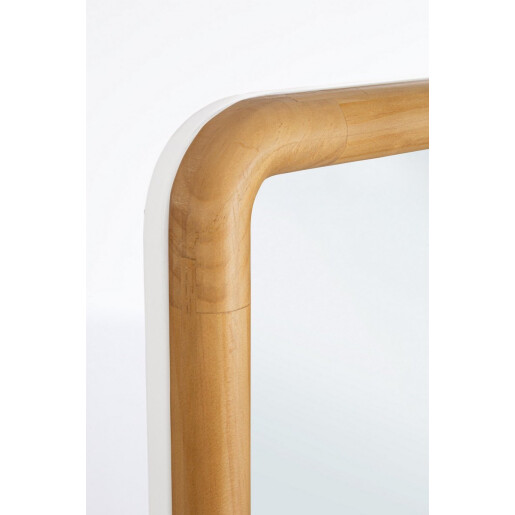 Oglinda podea otel alb mdf maro Haldor 42,5x38x174h