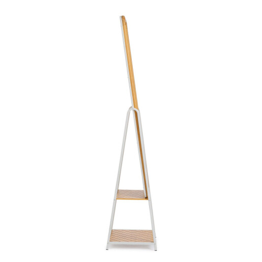Oglinda podea otel alb mdf maro Haldor 42,5x38x174h