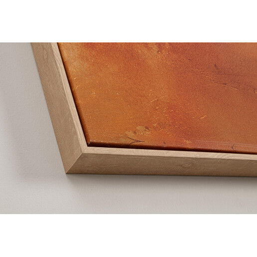 Tablou decorativ cu rama pictat manual canvas abstract Bold 122,6x4,3x142,6h