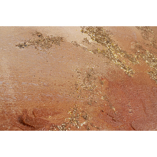 Tablou decorativ cu rama pictat manual canvas abstract Bold 122,6x4,3x142,6h