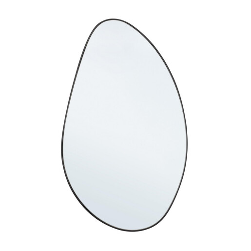 Oglinda perete rama otel negru Asteroid 59.5x1.5x101 cm