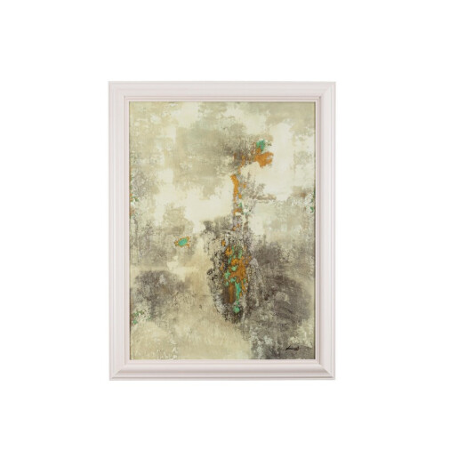 Tablou decorativ cu rama abstract pictat manual canvas Bold 80x4,8x110h