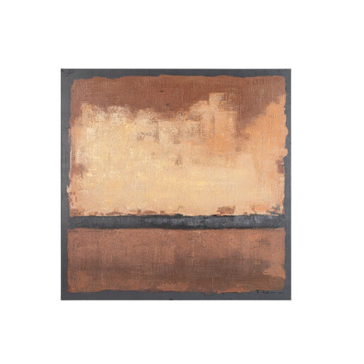 Tablou decorativ abstract pictat manual canvas Bandy 140x3,5x140h