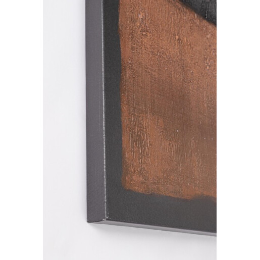 Tablou decorativ abstract pictat manual canvas Bandy 140x3,5x140h