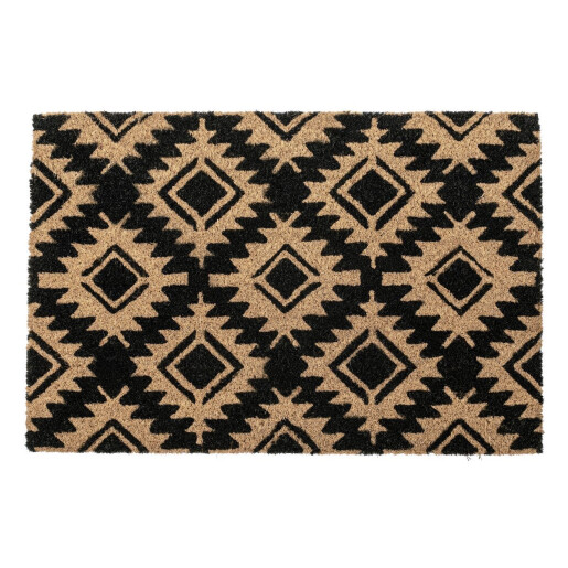 Covoras intrare casa cauciuc fibre cocos Tribal 40x60 cm