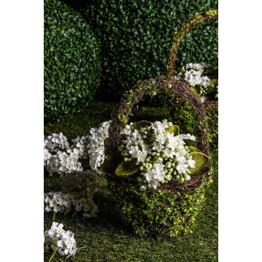 Ghiveci pentru flori oval verde model cos Ø23x14/33h 