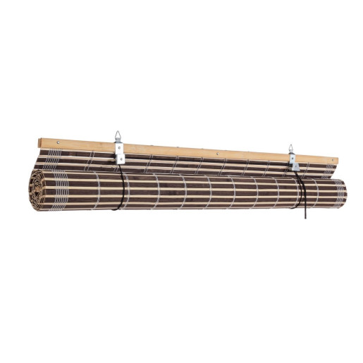 Jaluzea tip rulou din bambus maro Marsiglia 90 cm x 180 h