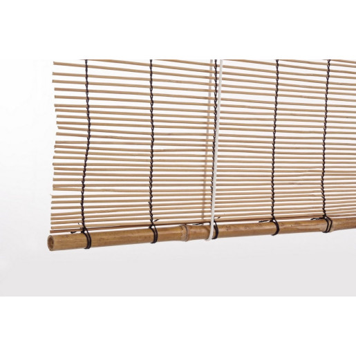 Jaluzea tip rulou din bambus maro Midollo 120 cm x 260 h