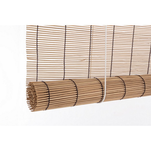 Jaluzea tip rulou din bambus maro Midollo 120 cm x 260 h