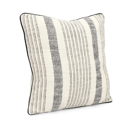 Set 2 perne decorative bumbac albastru bej Morgan 45x45 cm