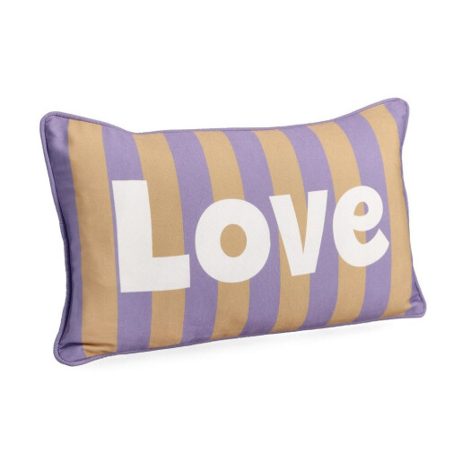 Perna decorativa poliester multicolor Love 30x50 cm