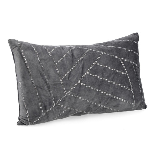 Set 2 perne decorative textil gri Lovell 50x30 cm