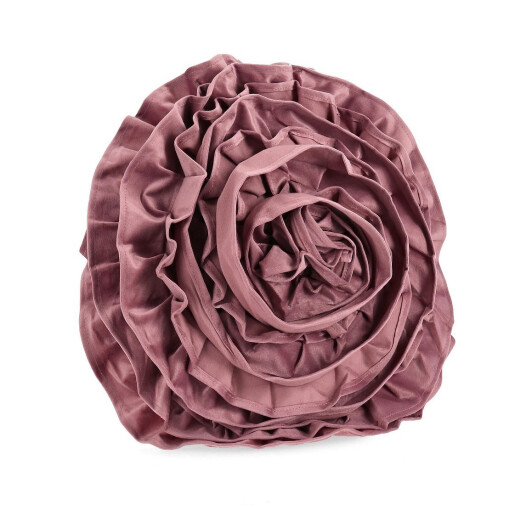 Perna decorativa catifea mov Flower Ø40x8 cm