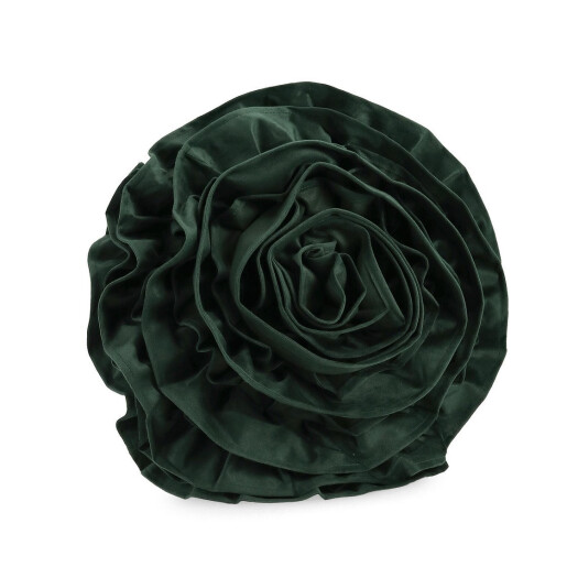 Perna decorativa catifea verde Flower Ø40x8 cm