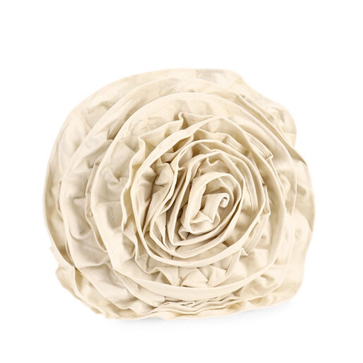 Perna decorativa catifea ivoire Flower Ø40x8 cm